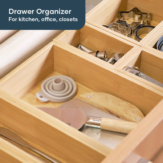 Bamboo Drawer Organizer