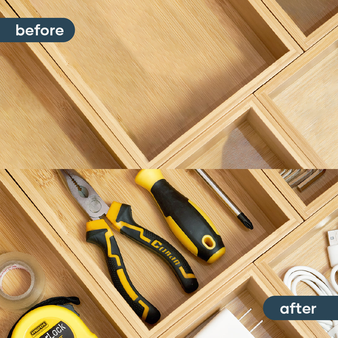 Bamboo Drawer Organizer